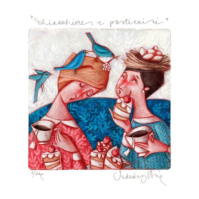 CHIACCHIERE-E-PASTICCINI-FOGLIO-28X28-TECNICA-Fine-art-giclee-retouché-TIRATURA-200L-CODICE-POR0332
