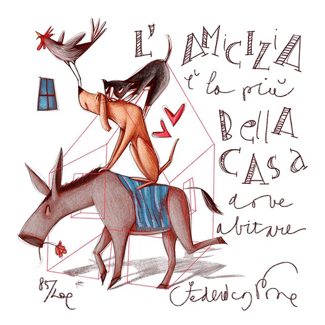 LAMICIZIA-È-LA-PIÙ-BELLA-CASA-DOVE-ABITARE-FOGLIO-14X14-TECNICA-Fine-art-giclee-retouché-TIRATURA-200XX-CODICE-POR0325