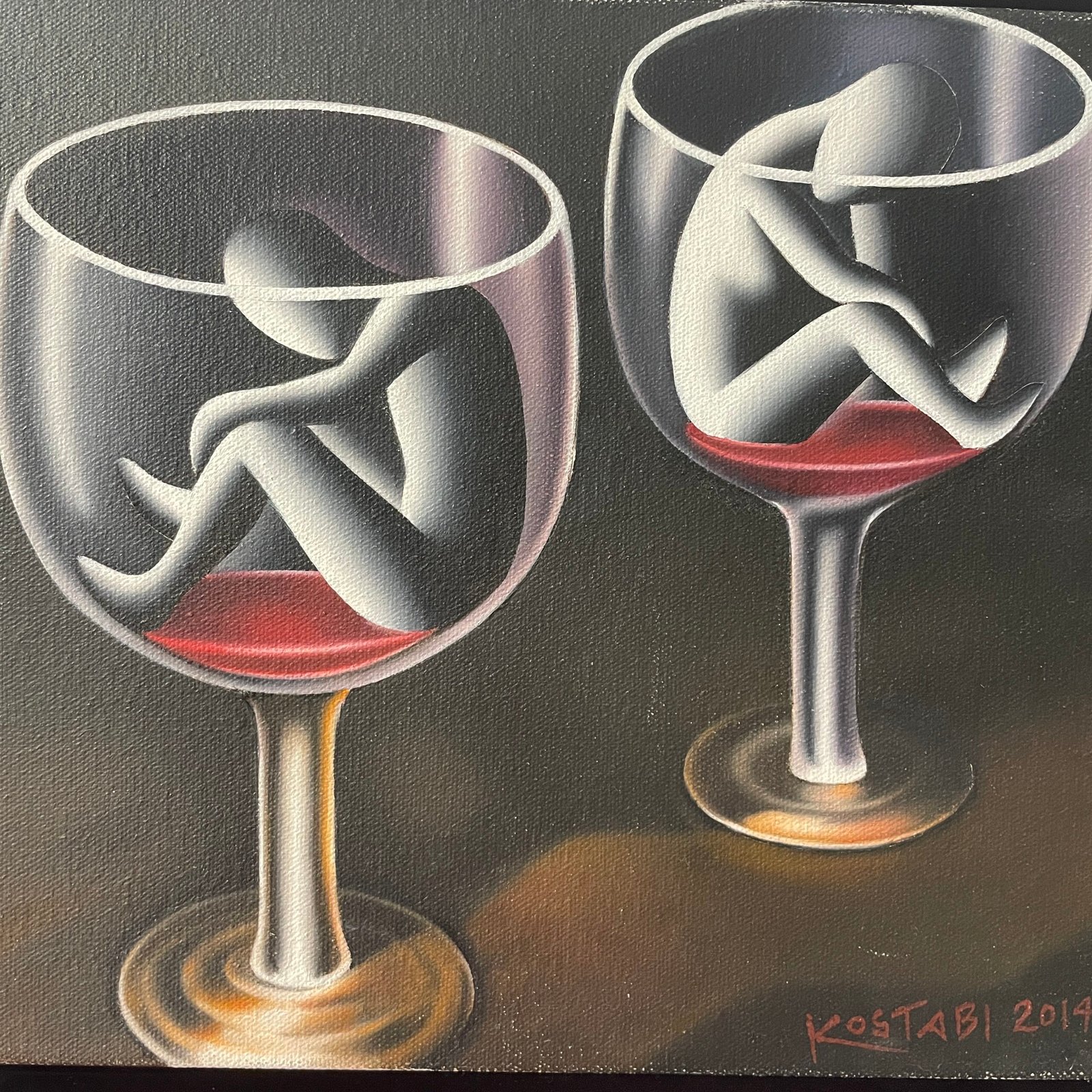 In Vino Veritas kostabi