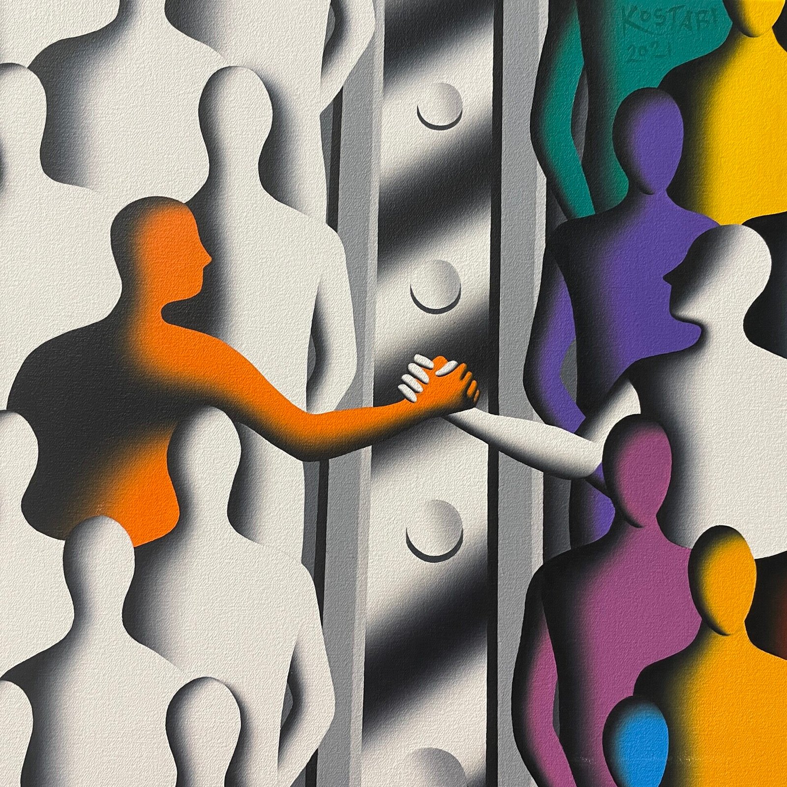 Across the Aisle kostabi